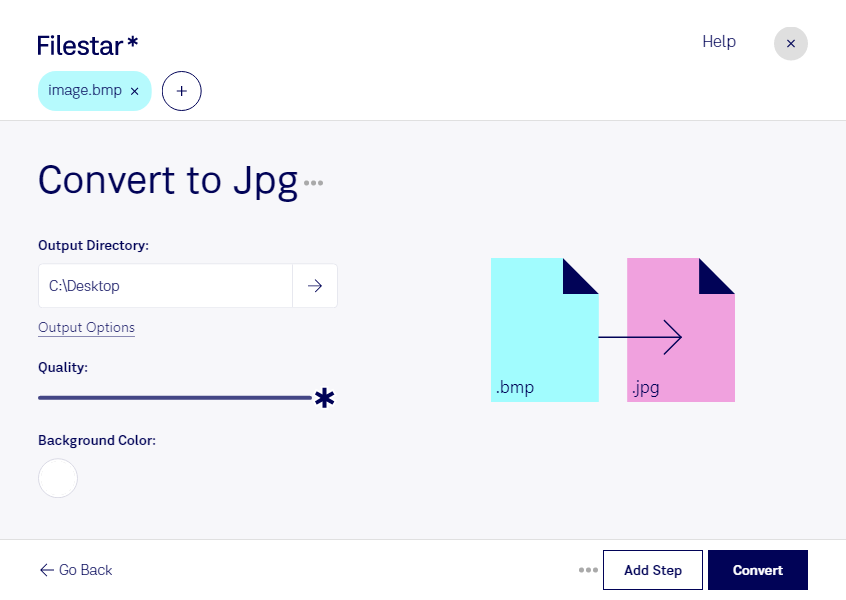 convert bmp to jpg