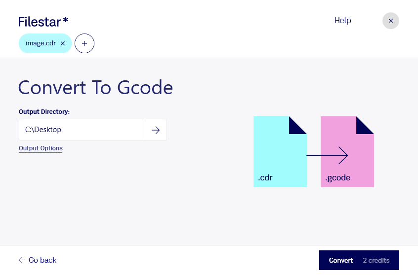 Convert CDR to GCode - Local Bulk Conversion with Filestar