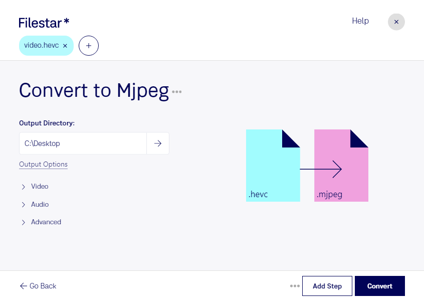 filestar-convert-hevc-to-mjpeg