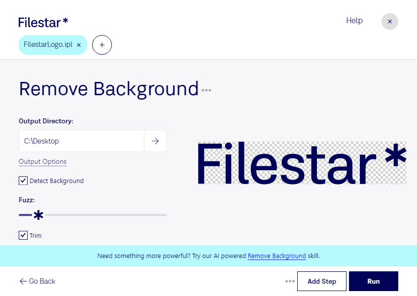 Filestar* | Remove Ipl Background
