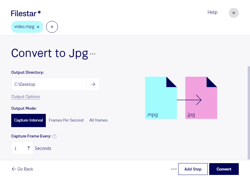 MPG to JPG Batch Converter – Convert MPG to JPG in Batch, Batch Conversion